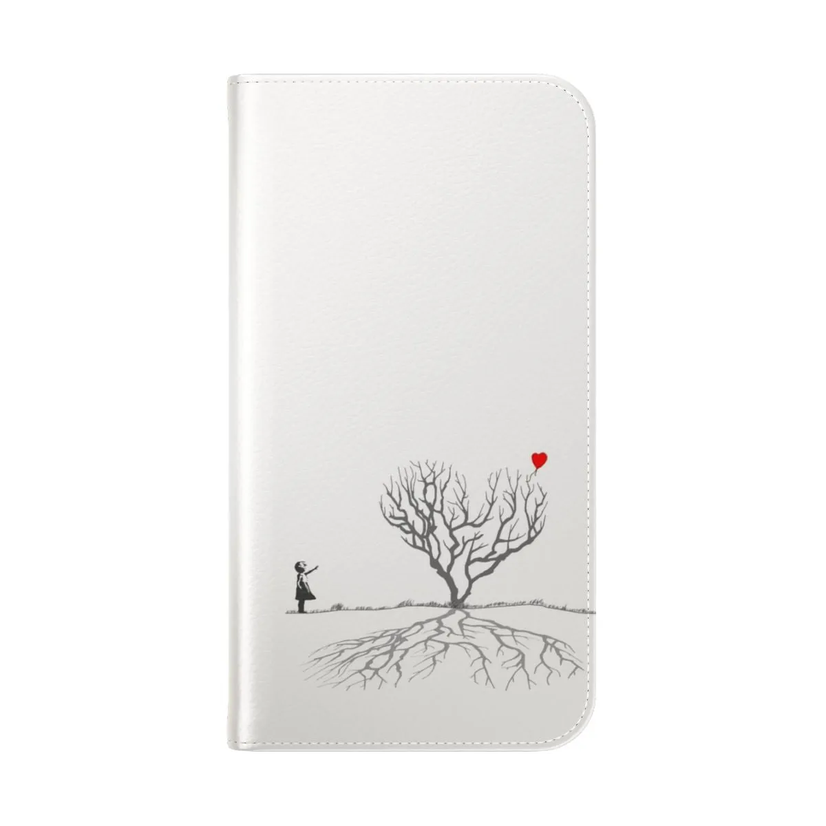 Banksy Inspired Heart Tree Flip Cover Phone Case