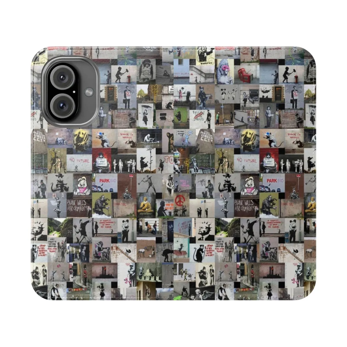 Banksy-Inspired Street Art Phone Case Cover