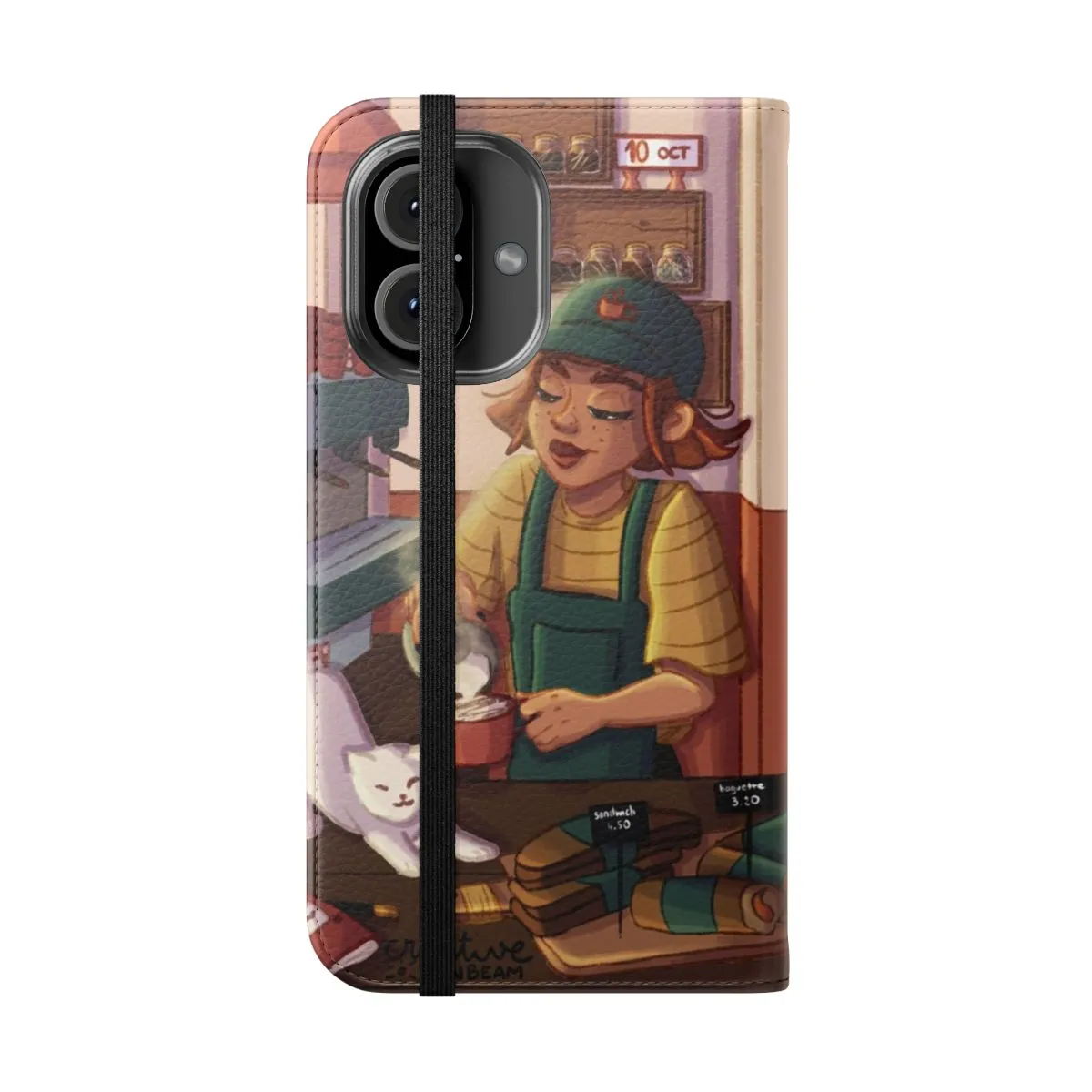 Barista Witch-Inspired Flip Cover Phone Case