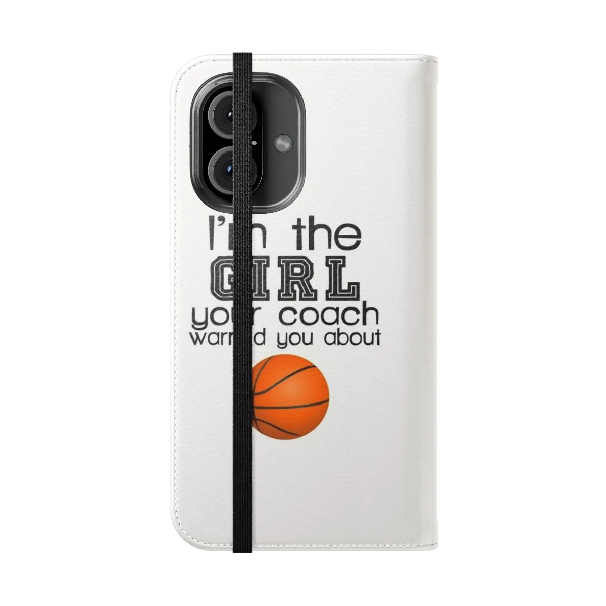 Basketball-Themed Flip Cover Phone Case