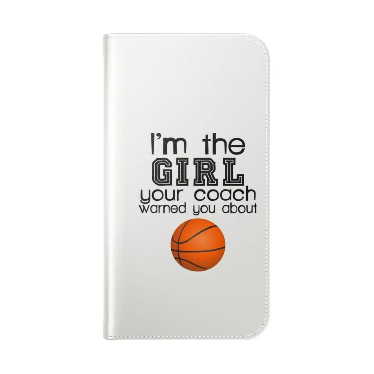 Basketball-Themed Flip Cover Phone Case