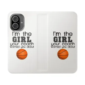Basketball-Themed Flip Cover Phone Case