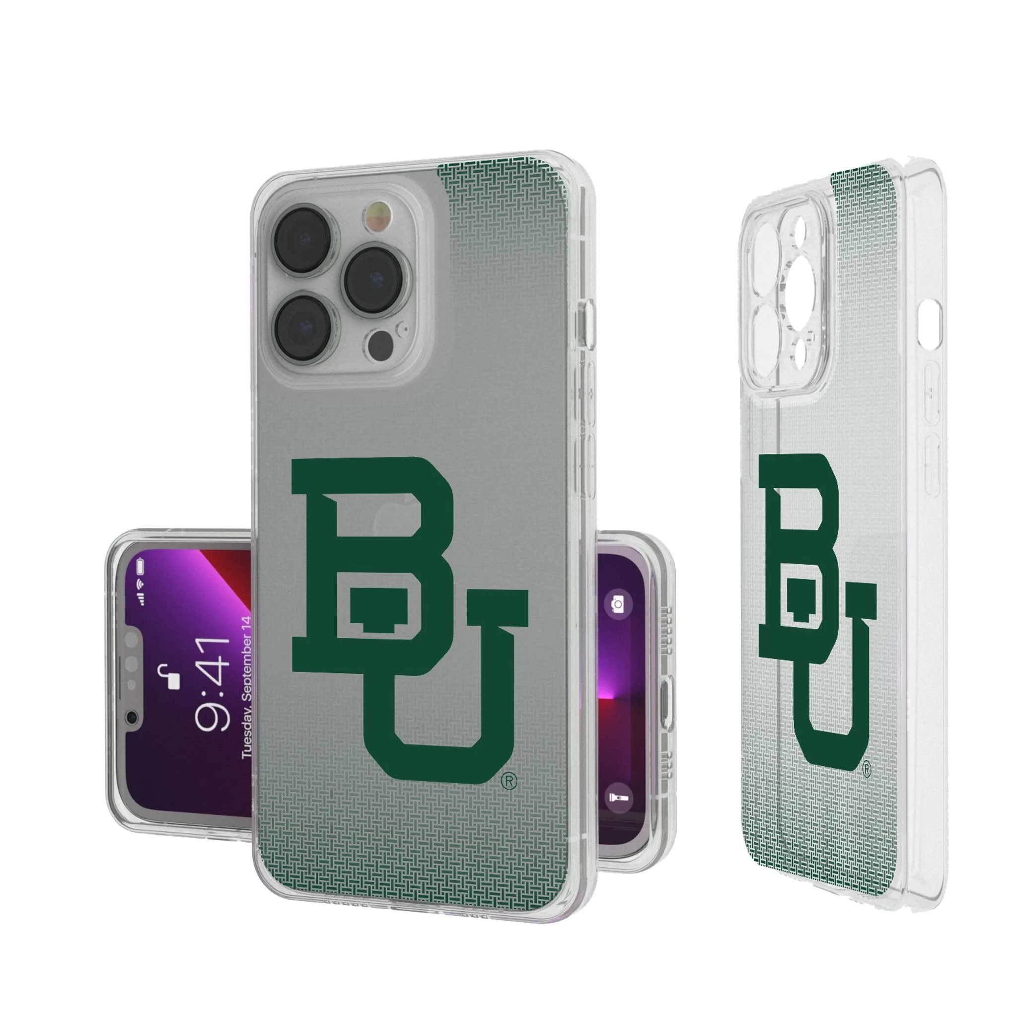 Baylor University Bears Linen Clear Phone Case