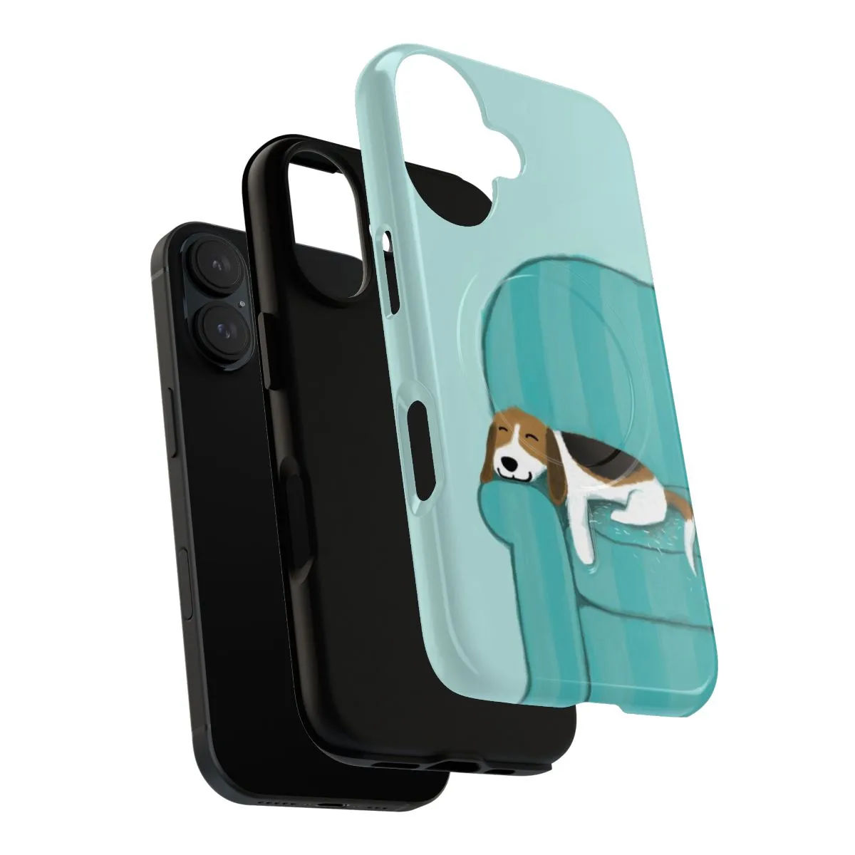 Beagle Phone Case - Cute Protective Cartoon Magnetic Tough Case