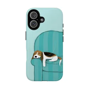 Beagle Phone Case - Cute Protective Cartoon Magnetic Tough Case