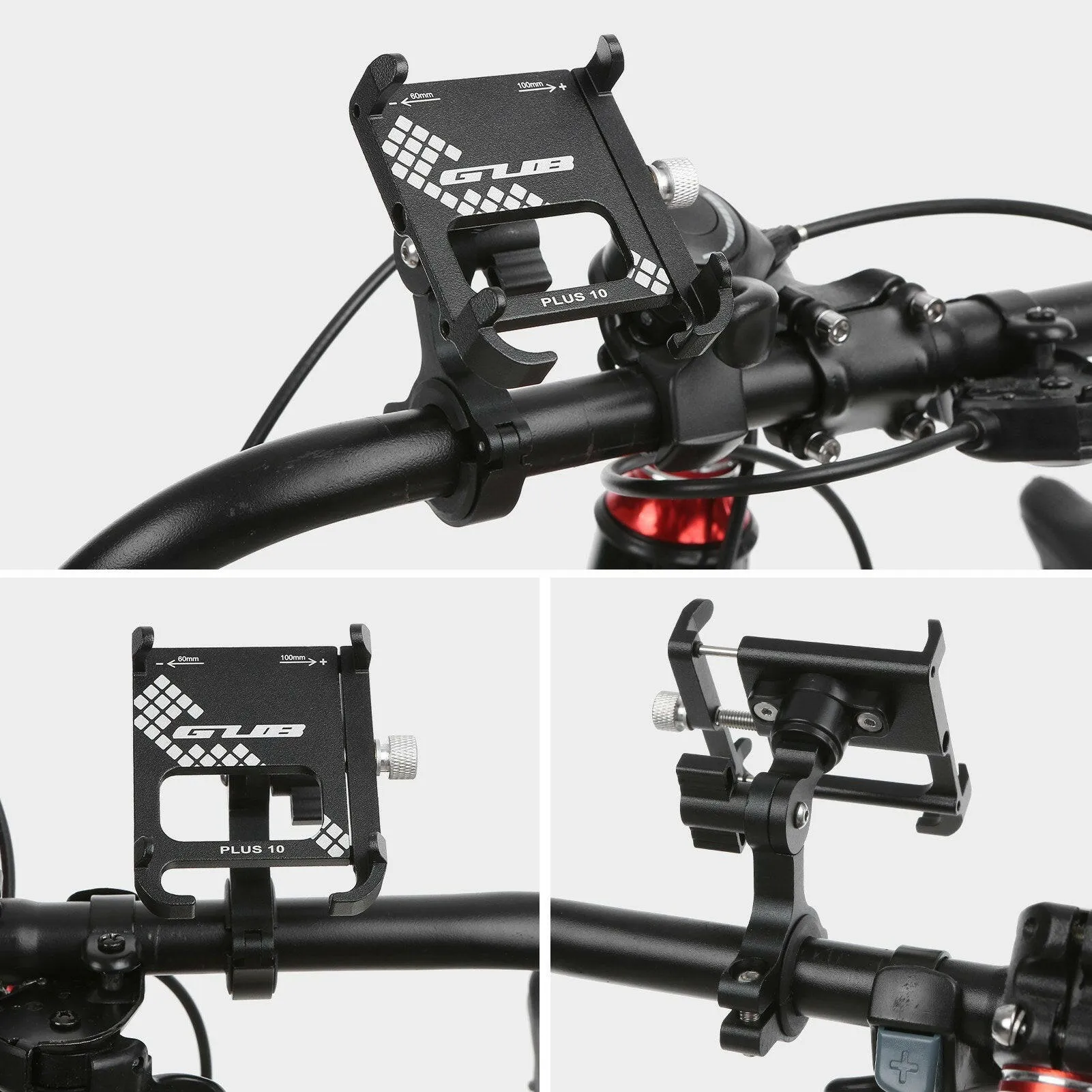 Bicycle Phone Mount 360 Degree Rotatable Aluminum Bike Phone Holder Mount for MTB Road Bike Motorcycle Electric Bicycle