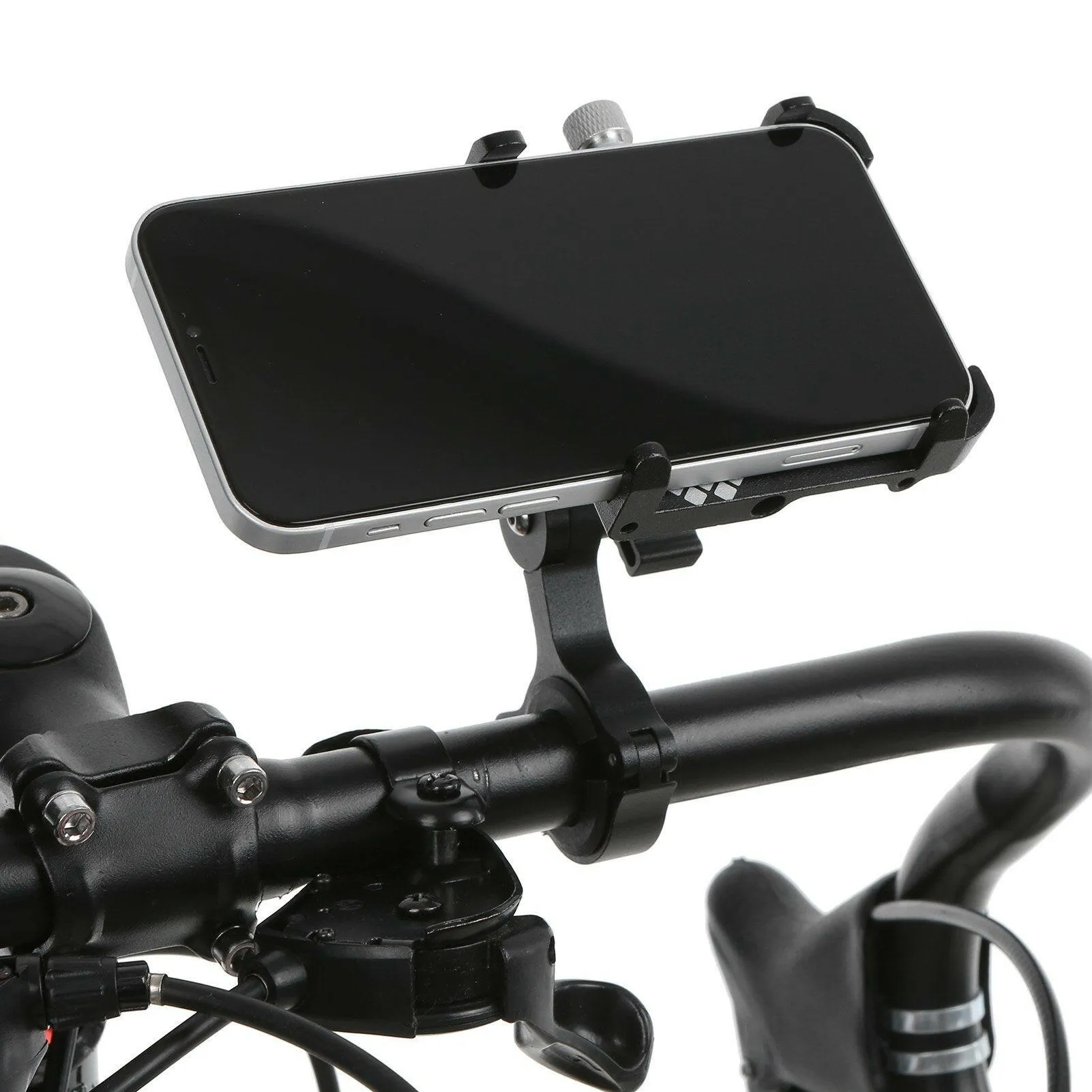 Bicycle Phone Mount 360 Degree Rotatable Aluminum Bike Phone Holder Mount for MTB Road Bike Motorcycle Electric Bicycle