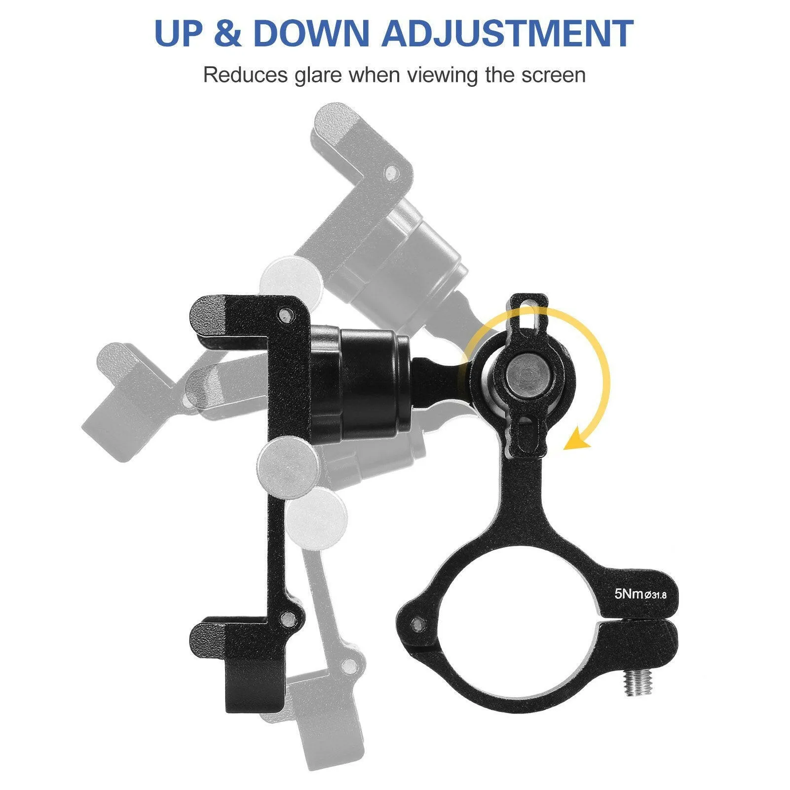 Bicycle Phone Mount 360 Degree Rotatable Aluminum Bike Phone Holder Mount for MTB Road Bike Motorcycle Electric Bicycle