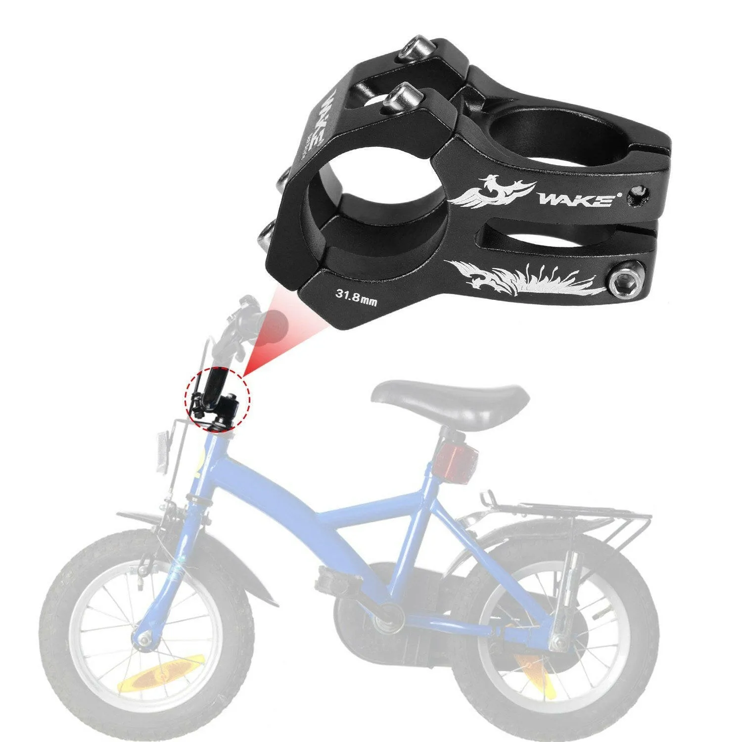 Bicycle Stem Children Balance Bike Handlebar Stem Children Bicycle Aluminum Alloy   Riser
