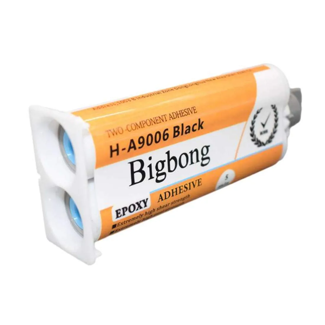 Bigbong 50ml 1:1 Black Epoxy Resin AB Glue Curing Time 5 Minutes Epoxy Glue 2-Part Epoxies Epoxy Adhesive for Bonding Stainless Steel Metal Wood Ceramic Stone Plastic
