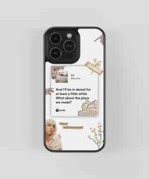 Billie Eilish TV Spotify Glass Phone Case Cover