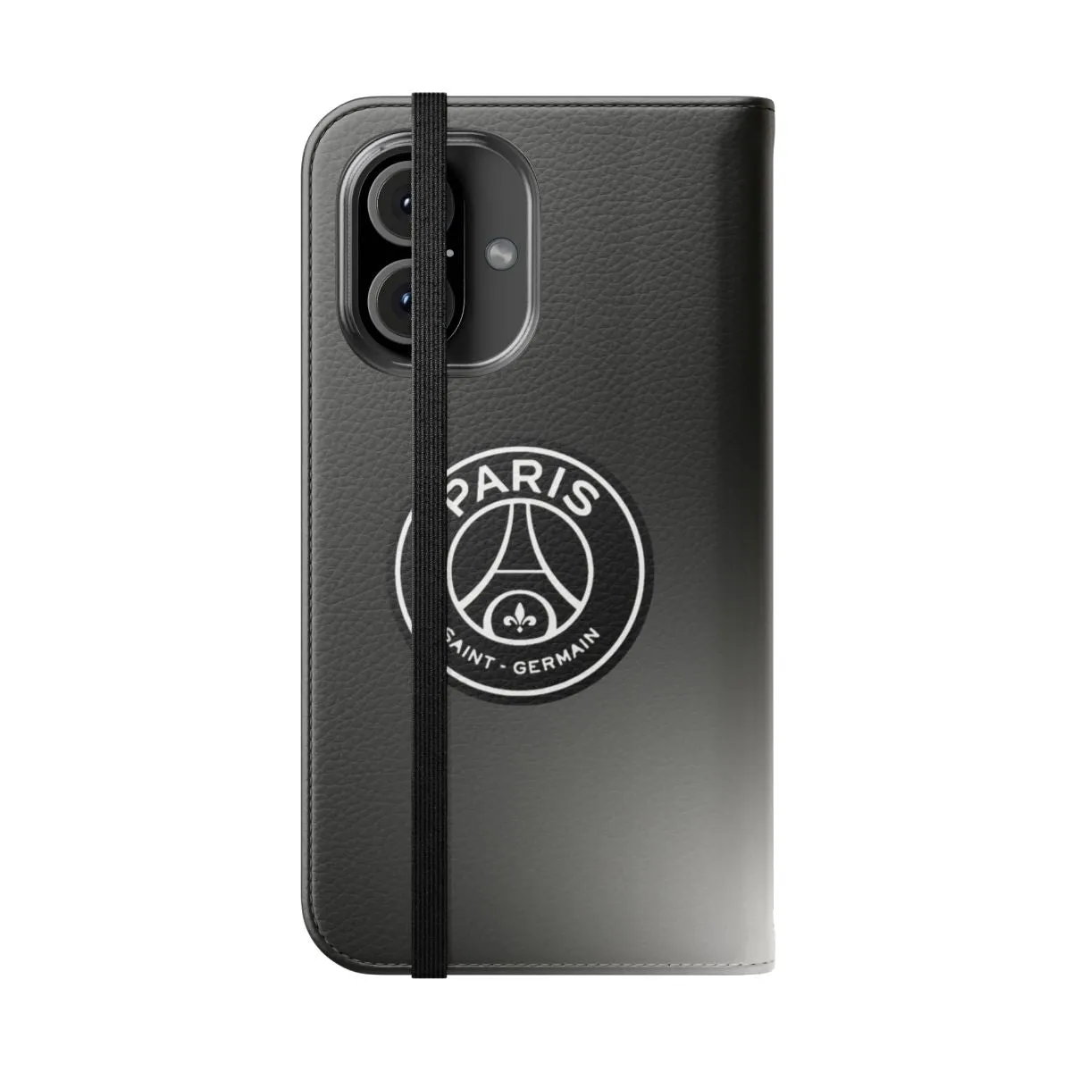 Black and White Football-Themed Phone Case for PSG Fans