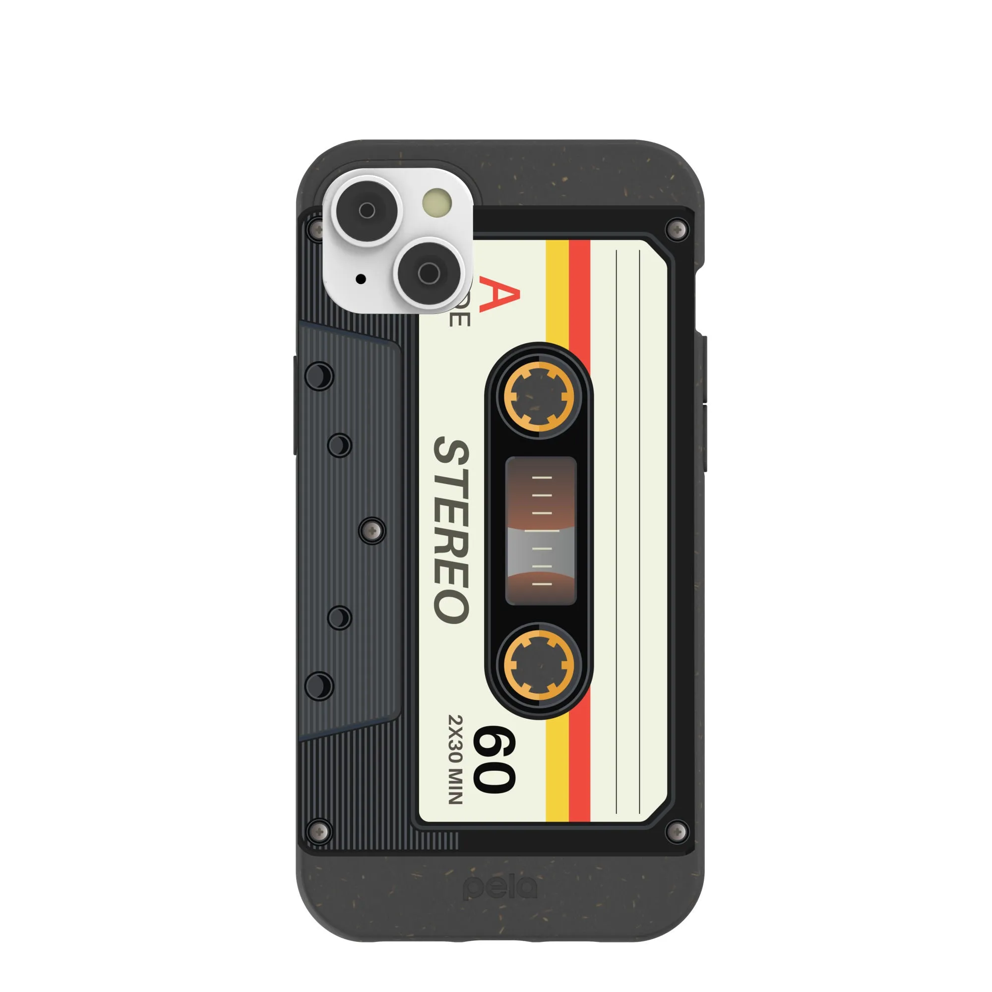 Black Cassette iPhone 14 Plus Case