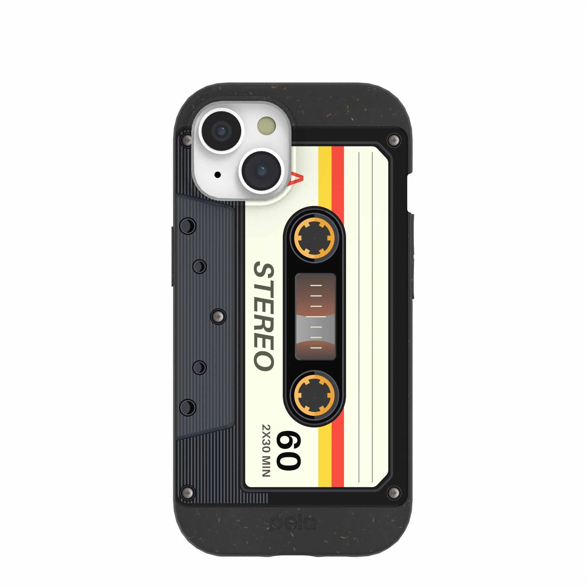 Black Cassette iPhone 15 Case