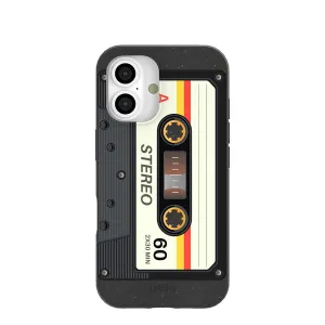 Black Cassette iPhone 16 Case