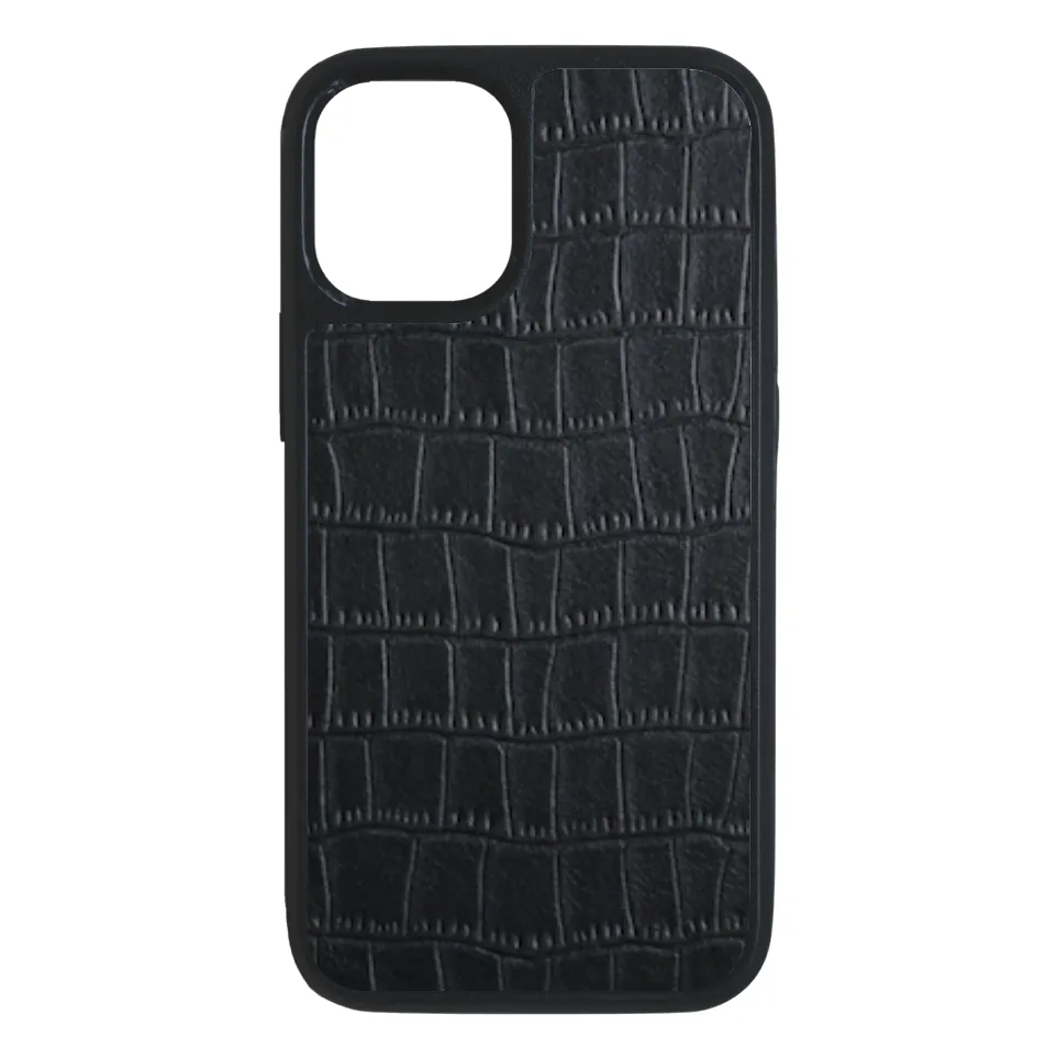 Black Croc iPhone 14 Case
