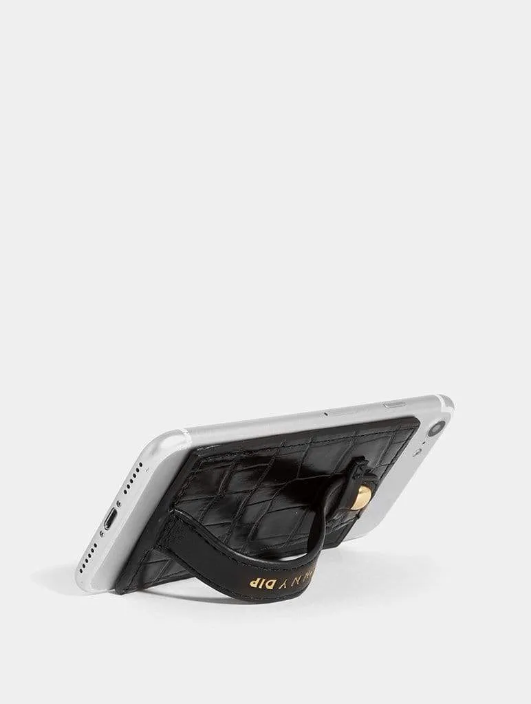 Black Croc Phone Grip