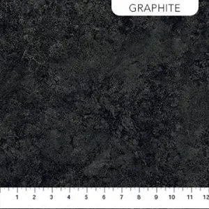 Black Graphite Quartz Stonehenge Gradations Cotton 44"/45" Fabric Per Yard