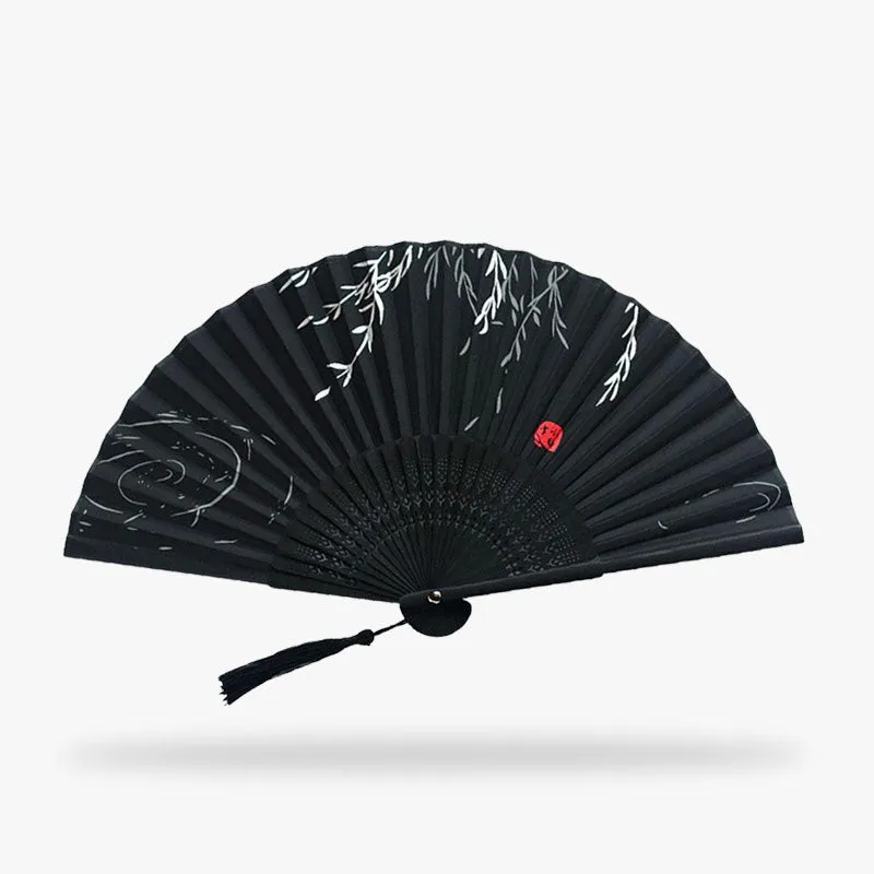 Black Japanese Fan