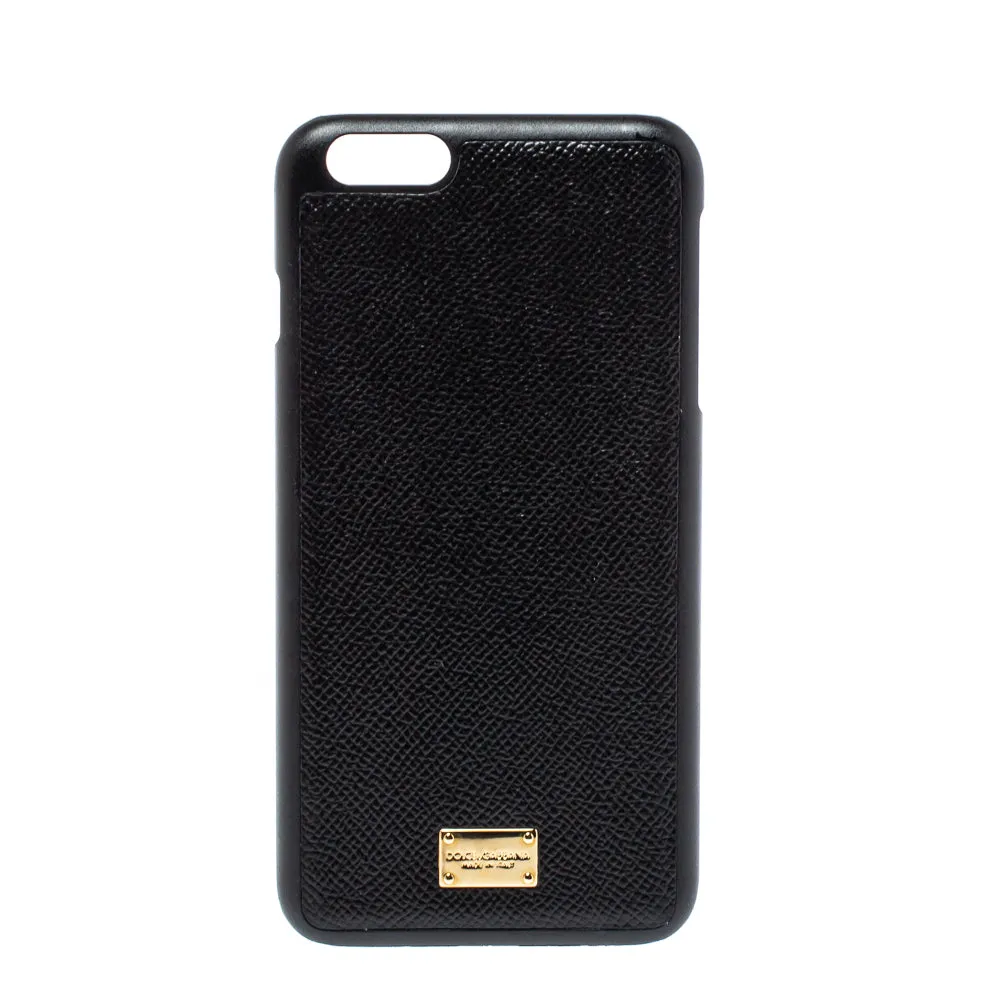 Black Leather iPhone 7/8 Plus Case