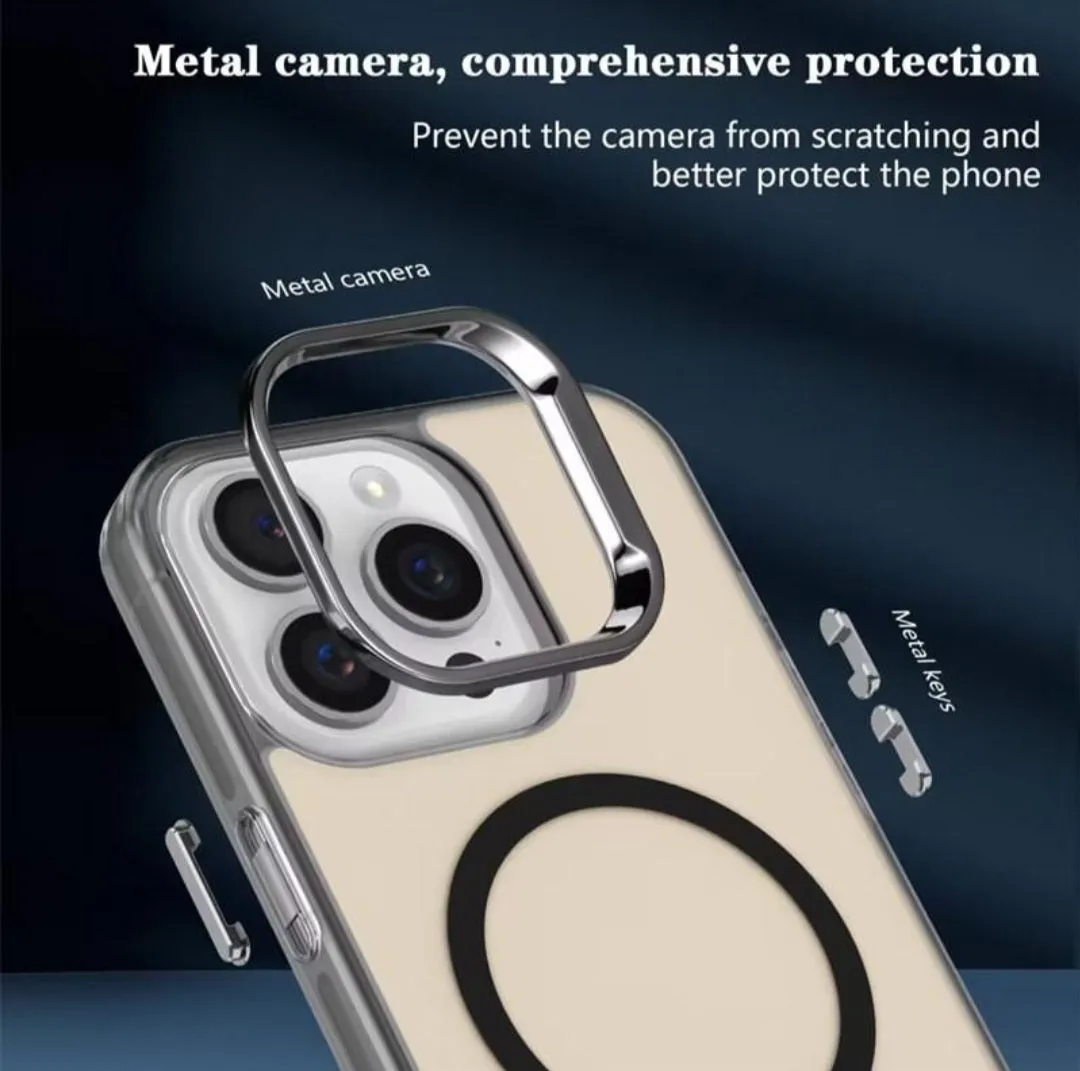 Black Luxury Smoky Phone Case With Magsafe For iPhone 13 Pro