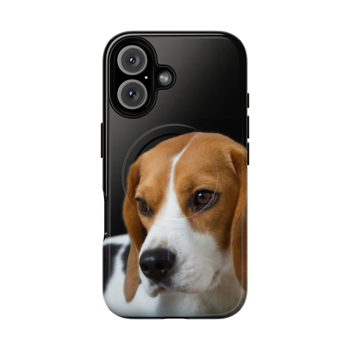 Black Magnetic Tough Phone Case for Beagle Lovers
