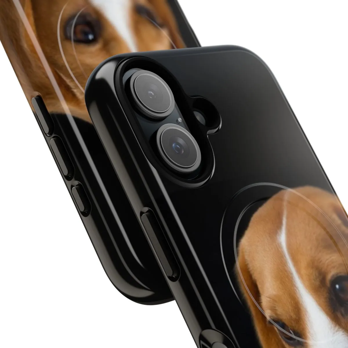 Black Magnetic Tough Phone Case for Beagle Lovers
