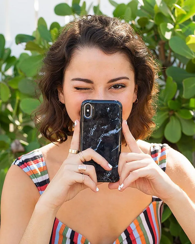 Black Pearl | Classic Black Marble Samsung Case