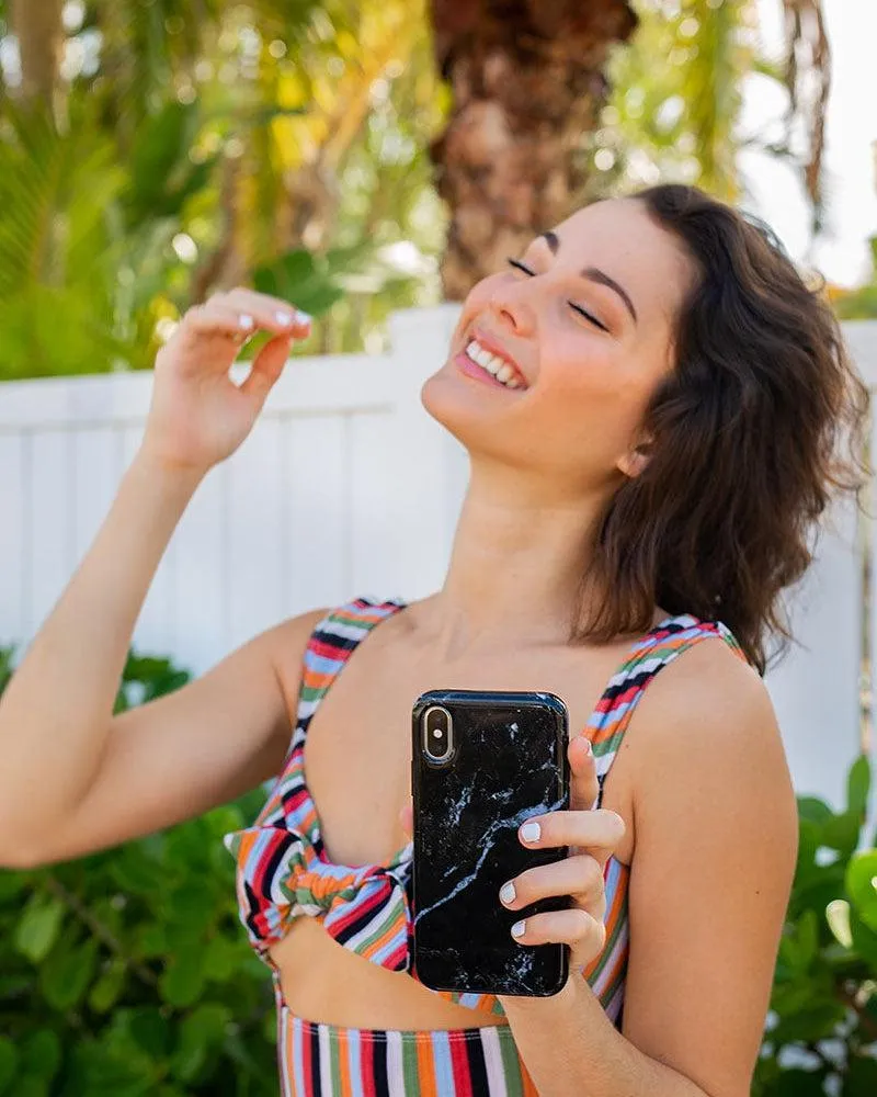 Black Pearl | Classic Black Marble Samsung Case