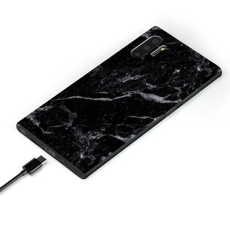 Black Pearl | Classic Black Marble Samsung Case