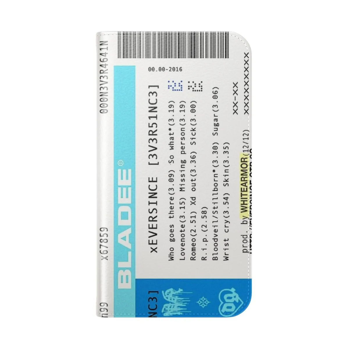Bladee-Inspired Eversince Phone Case - Vaporwave Aesthetic