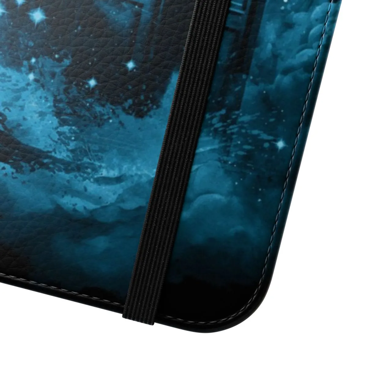 Blue Abstract Flip Cover Phone Case for Science Fiction Fans
