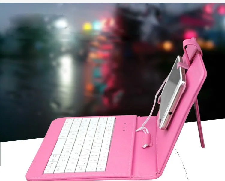 Bluetooth Keyboard Case for iPhone 6 UltraThin Wireless Keyboard Leather Case for iPhone 6s Pu Leather Flip Case for Samsung S6