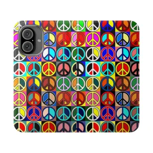 Boho-Chic Flip Cover Phone Case: Express Your Vibrant Style