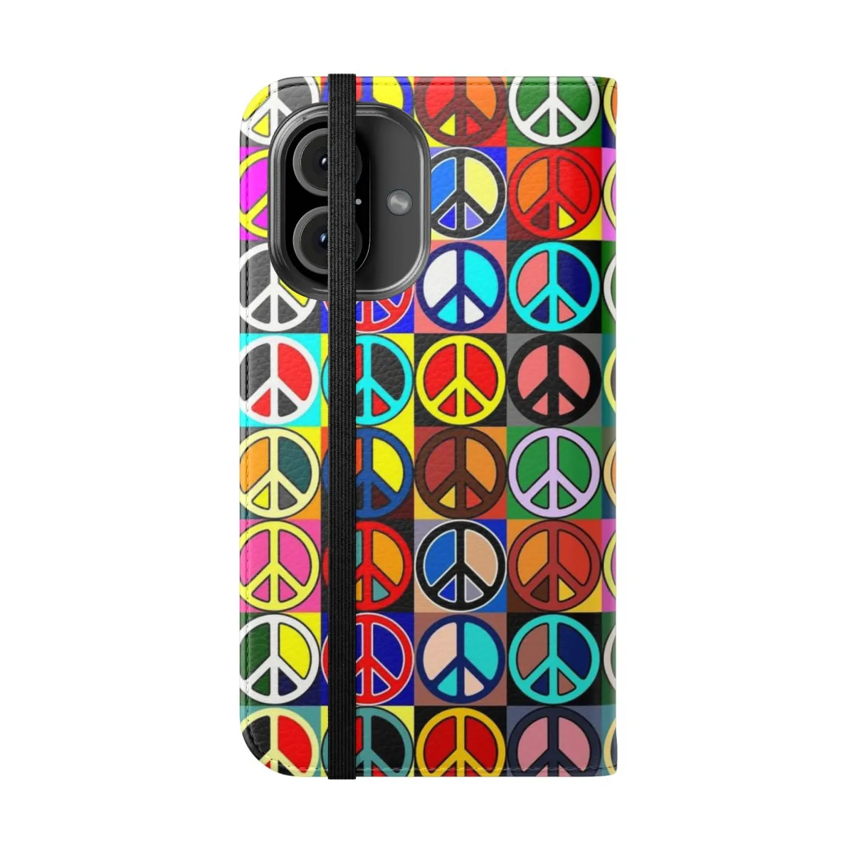 Boho-Chic Flip Cover Phone Case: Express Your Vibrant Style
