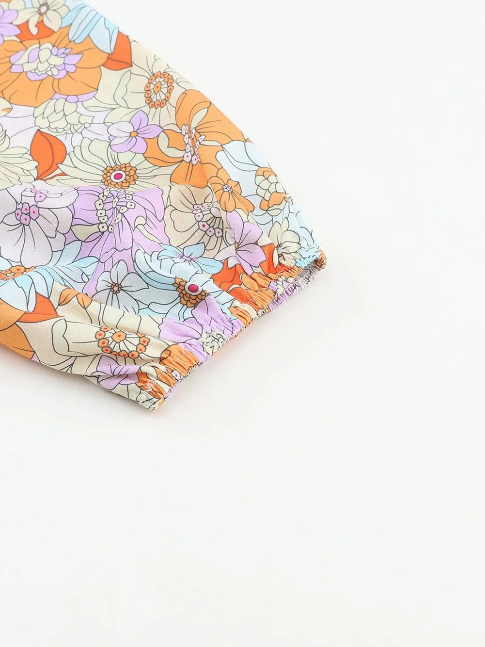 Boho Chic Floral Print Blouse