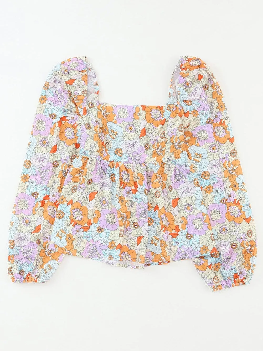 Boho Chic Floral Print Blouse