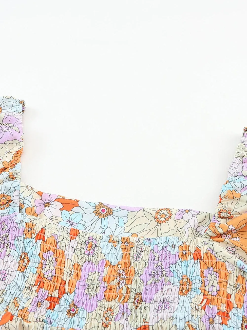 Boho Chic Floral Print Blouse