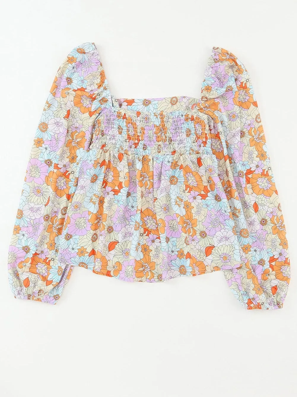 Boho Chic Floral Print Blouse