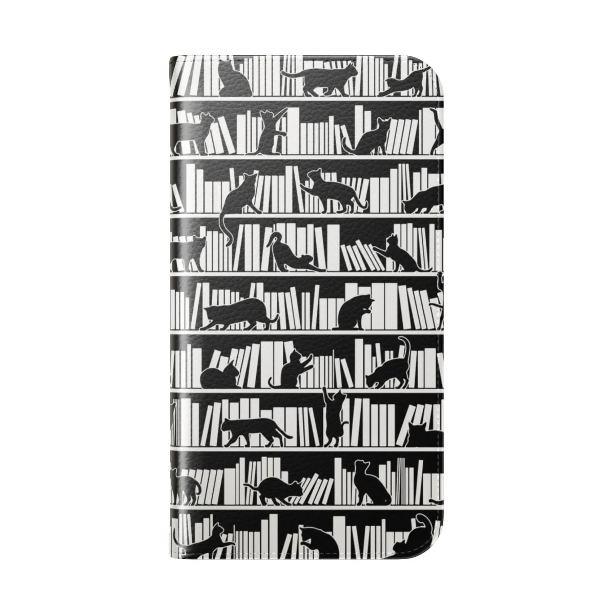 Bookish Book & Cat Lover Pattern Phone Case