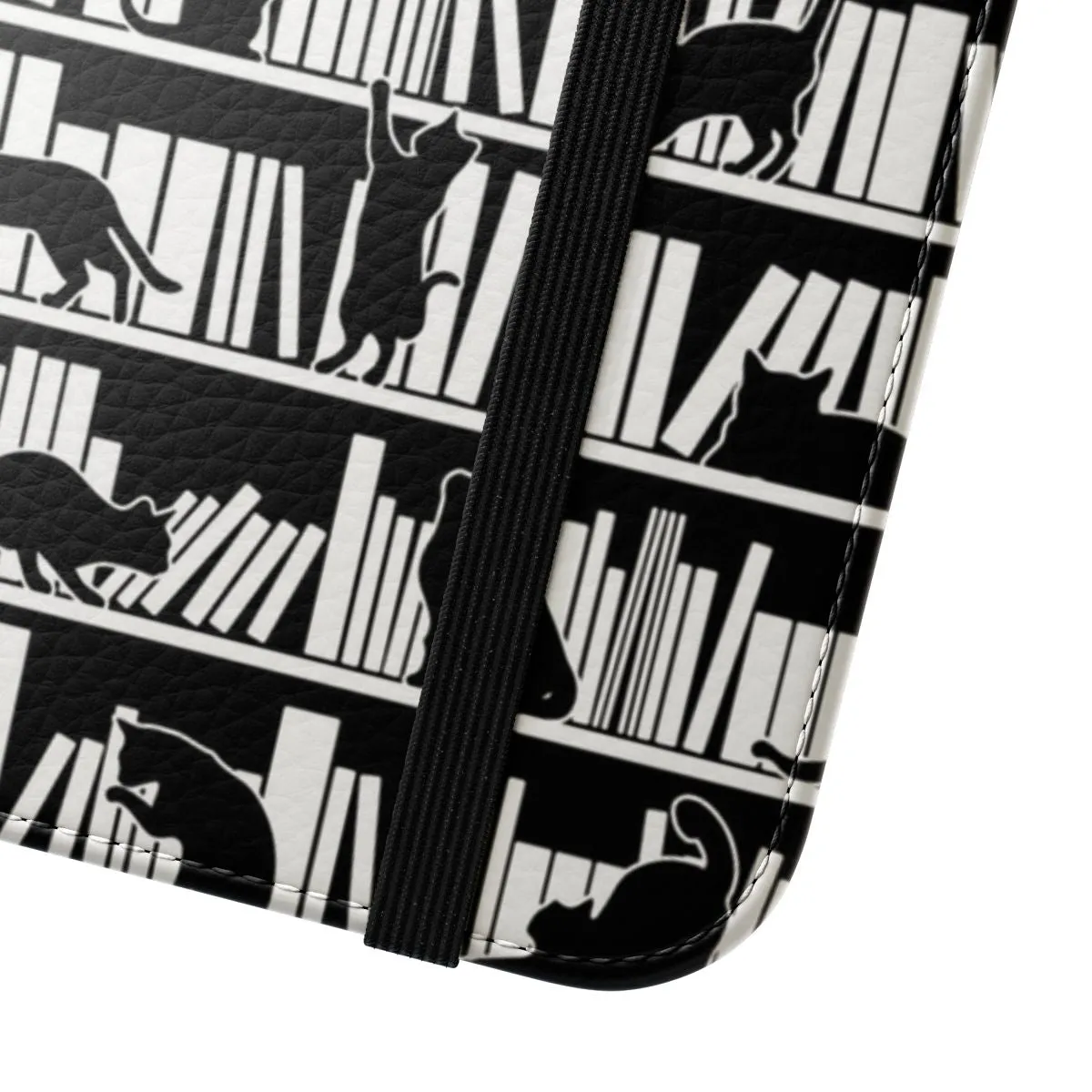 Bookish Book & Cat Lover Pattern Phone Case