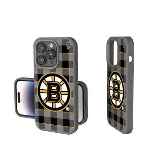Boston Bruins Plaid Soft Touch Phone Case
