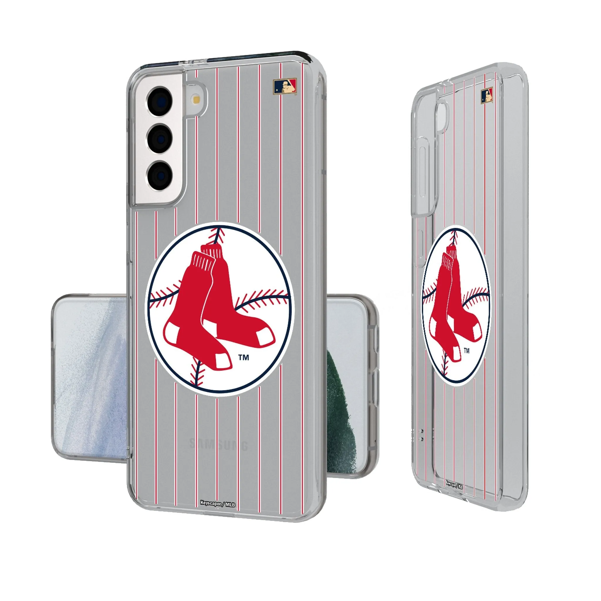 Boston Red Sox 1970-1975 - Cooperstown Collection Pinstripe Clear Phone Case
