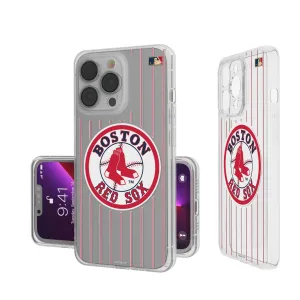 Boston Red Sox 1976-2008 - Cooperstown Collection Pinstripe Clear Phone Case
