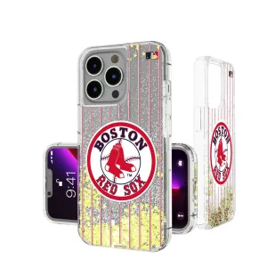 Boston Red Sox 1976-2008 - Cooperstown Collection Pinstripe Glitter Phone Case