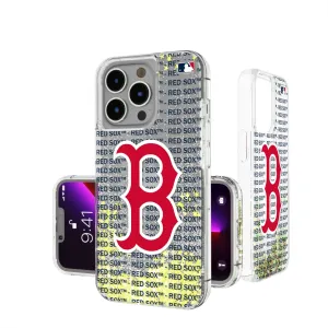 Boston Red Sox Text Backdrop Glitter Phone Case