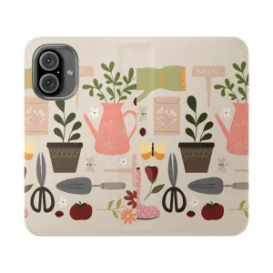 Botanical Garden Themed Flip Cover Phone Case