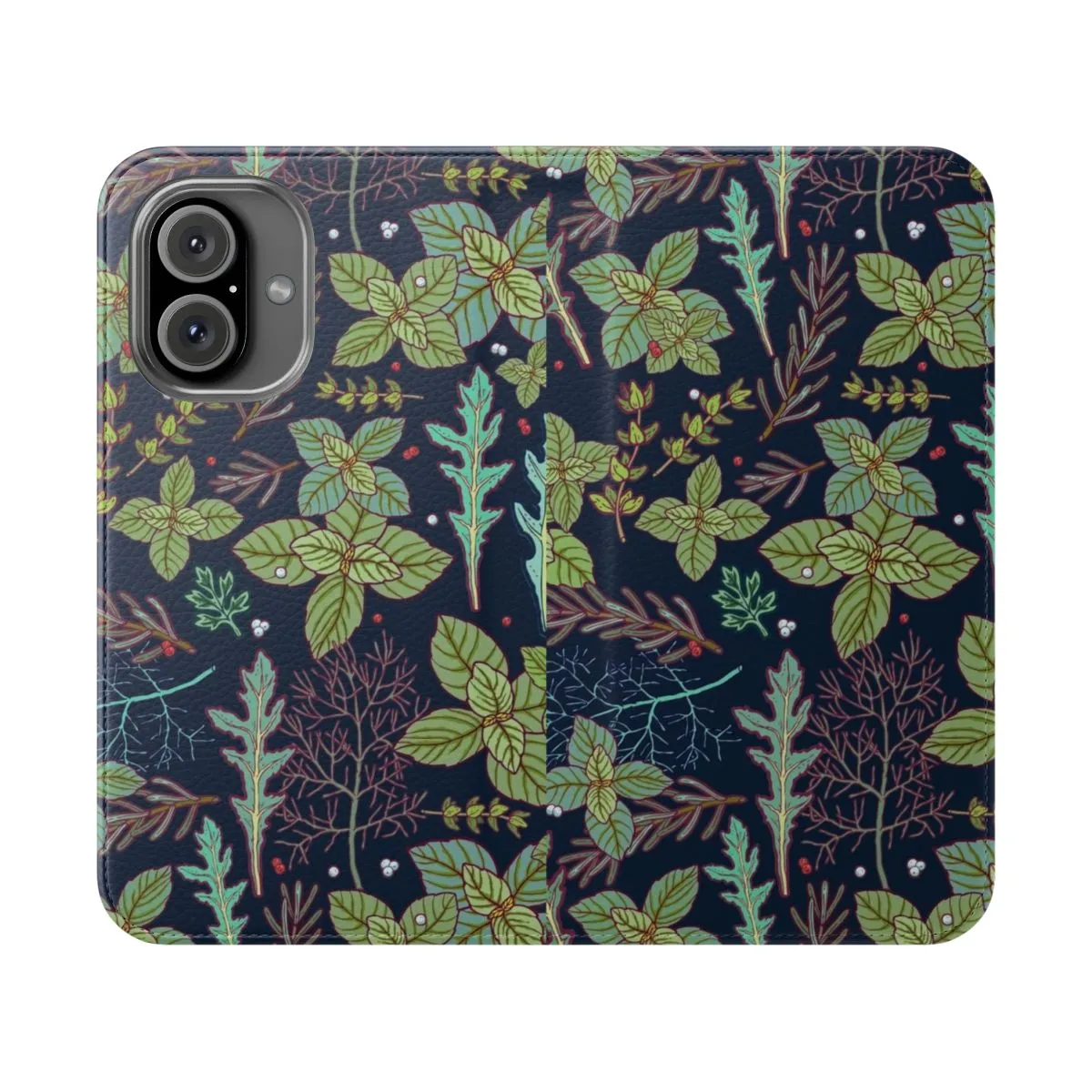 Botanical Herbs Pattern Protective Phone Case