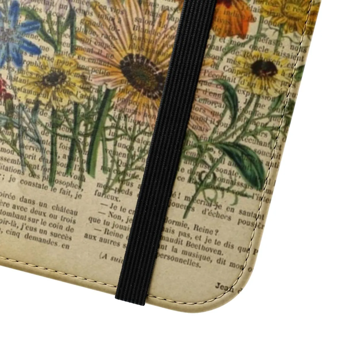 Botanical Print Phone Case with Vintage Garden Flowers