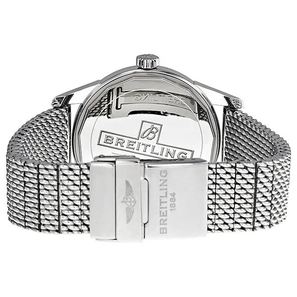 Breitling Transocean Black Dial Stainless Steel Men's Watch A1036012-BA91SS A1036012-BA91-154A